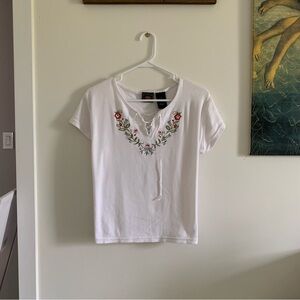 Vintage Embroidered Tee Shirt